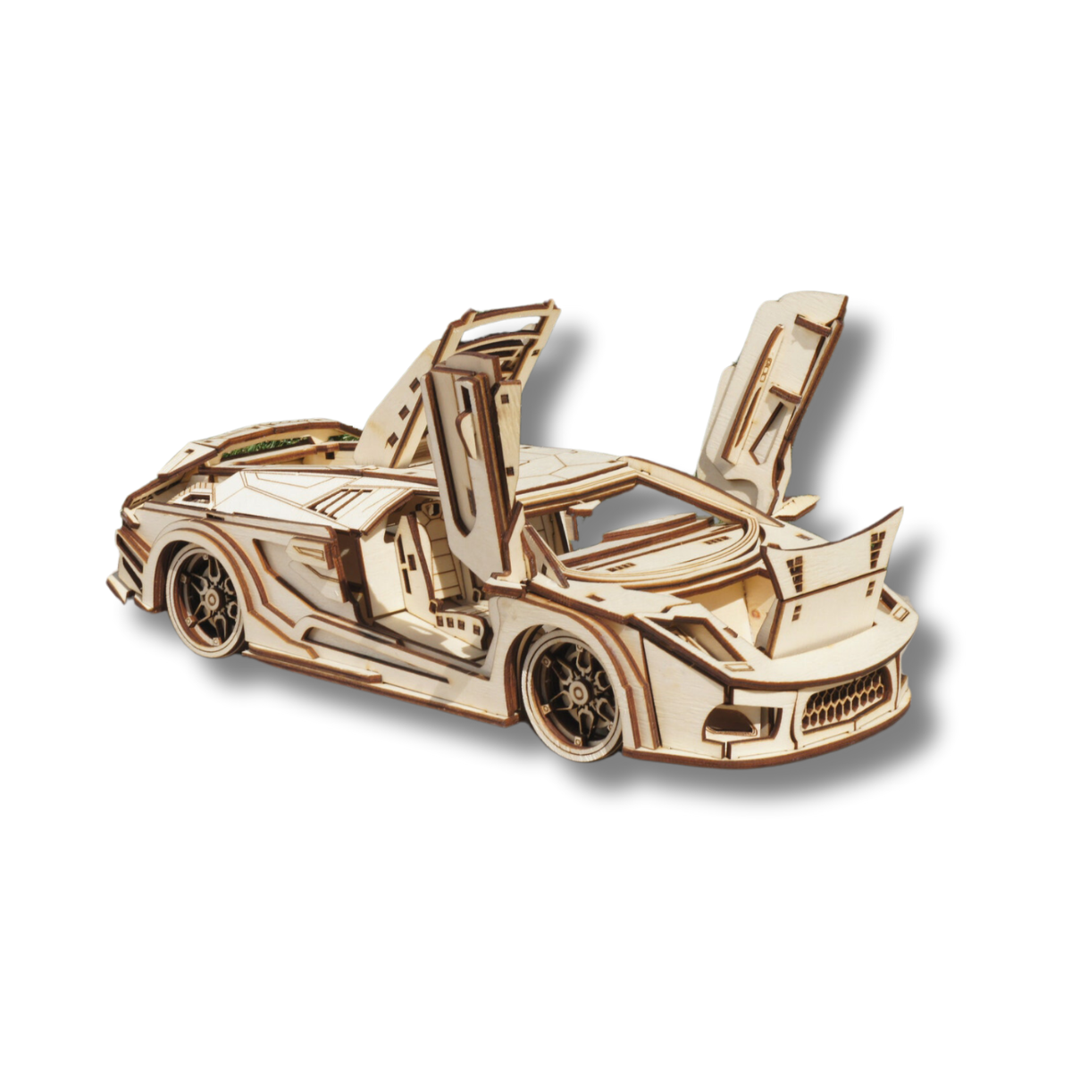 Puzzle 3D din lemn „Supercar”